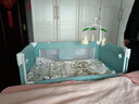 coolbaby 嬰兒床拼接大床新生兒bb床便攜移動(dòng)折疊多功能寶寶床尿布臺 升級plus【床+折疊床墊 +置物籃+搖擺桿+玩具 曬單實(shí)拍圖