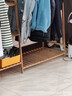 木馬人簡(jiǎn)易室內衣帽架落地辦公室底部可置物掛衣架子臥室衣服陽(yáng)臺置物架 豪華款【加厚純竹】原色190長(cháng) 曬單實(shí)拍圖