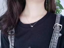 CHOMEL KINSEYs925銀項(xiàng)鏈女款羅馬鋯石高級(jí)感項(xiàng)鏈輕奢小眾鎖骨鏈七夕情人節(jié)禮物 三環(huán)碎鉆羅馬數(shù)字項(xiàng)鏈-s925銀 曬單實(shí)拍圖