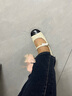 CHARLES&KEITH拼接菱格平跟瑪麗珍鞋子女鞋女士七夕禮物CK1-70900405 粉白色Chalk 39 曬單實(shí)拍圖