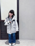 優(yōu)卡緹（YOUKATI）兒童羽絨服女童中長(zhǎng)款2025新款洋氣男童戶外反季中大童加厚外套 米白色 130 曬單實(shí)拍圖