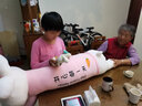 紅運來小兔子毛絨玩具公仔玩偶布娃娃睡覺抱枕七夕情人節(jié)送女友老婆禮物 粉色開心每一天 1.3米（+小兔子） 曬單實拍圖