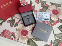 炙真銀樓99足銀四葉草耳釘女生一周星期禮盒銀耳環(huán)生日禮物送女朋友老婆 熠熠生輝禮盒 99足銀（推薦） 曬單實(shí)拍圖