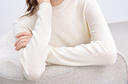 百圖betu女裝冬季新款毛衣100%羊毛修身保暖百搭毛衣女2411D08 白色 L 曬單實(shí)拍圖