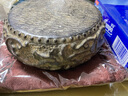 逸石澗仿古石雕天然山西青石 纏枝蓮石鼓 中式復古底座擺件 曬單實拍圖