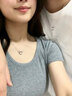 COISE銀項(xiàng)鏈女情侶款莫比烏斯吊墜輕奢鎖骨鏈時(shí)尚銀飾生日禮物送女友 925銀莫比烏斯套鏈-情侶一對(duì) 曬單實(shí)拍圖