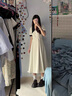 熒蒂連衣裙女2025新款夏季感法式氣質(zhì)連衣裙教資面試服裝小眾長裙子 圖片色 M 曬單實(shí)拍圖