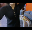 秋水伊人修身氣質(zhì)V領(lǐng)針織衫冬季新款女顯瘦設計感內搭上衣 黑色 M 曬單實(shí)拍圖