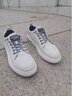 啄木鳥(niǎo)男鞋2025新款冬季男士休閑皮鞋韓版潮流百搭運動(dòng)潮鞋男款小白板鞋 1987白色 40 曬單實(shí)拍圖