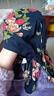 飛翔兔全棉睡帽純棉夏秋薄睡覺(jué)保暖女光頭巾包頭套頭布化療遮白發(fā)月子帽 全棉帽-韓版并蒂雙花 L碼(頭圍57-63cm) 曬單實(shí)拍圖