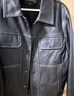 太平鳥(niǎo)男裝PU皮夾克明線(xiàn)茄克翻領(lǐng)外套 黑色2（合體） S 曬單實(shí)拍圖