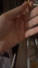 中銀億金琺瑯蝶戀花黃金項鏈女足金套鏈吊墜生日情人節禮物送女友老婆紀念 琺瑯蝶戀花套鏈 金重約7g 曬單實(shí)拍圖