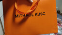 MITHAOL KUSC100%澳洲羊毛圍巾女2025秋冬新款圍脖生日情人節(jié)禮物送女友老婆 香水藍格【高檔禮盒裝】 均碼 曬單實拍圖