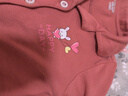 英博倫春秋款女童睡衣純棉中大童女孩公主可愛(ài)兒童家居服套裝長(cháng)袖 20230胭脂紅 110 曬單實(shí)拍圖