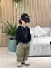 G.DUCKKIDS男童長(cháng)褲2025春秋款兒童工裝褲棉寬松休閑褲中小童寶寶百搭褲洋氣 軍綠色 120 曬單實(shí)拍圖