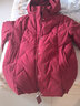 俞兆林中老年羽絨服女中長(cháng)款加厚大碼修身洋氣白鴨絨媽媽裝冬外套 棗紅 6XL [建議160-175斤] 曬單實(shí)拍圖