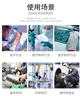 seagebel希潔貝爾防靜電無塵鞋防塵防護工作鞋藍白條紋pu軟底防滑潔凈鞋電子廠工廠車間透氣帆布鞋 天藍色條紋 41碼 曬單實拍圖