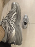 亞瑟士ASICS跑步鞋女鞋耐磨透氣網(wǎng)面跑鞋緩震回彈運動(dòng)鞋 GEL-FLUX CN 灰色/銀色 38 曬單實(shí)拍圖