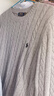 POLO SPORT RALPH LAUREN拉夫勞倫羊毛衫男秋冬季男士毛衣套頭長袖針織衫保羅打底衫 灰色 XL 建議150-160斤 曬單實拍圖