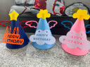 演绎生日帽子3个儿童生日快乐场景布置装饰男孩女孩生日派对拍照道具 实拍图