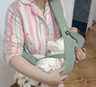 萌娃新寵初生橫抱輕便簡(jiǎn)易抱娃神器夏季嬰兒背帶前抱式后背背娃前后兩用 JD冰絲綠-3重好禮（適合0-3歲） 曬單實(shí)拍圖