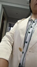顏域百搭西裝外套女2024新款春季職業(yè)裝西服七分袖高級感正裝 香檳色 XL/42 曬單實(shí)拍圖
