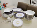 品來(lái)運 唐山骨瓷餐具套裝歐式輕奢盤(pán)子陶瓷新中式吃飯碗碟套裝家用 36件 小時(shí)代實(shí)用版 曬單實(shí)拍圖