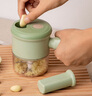 京嚴【德國品質(zhì)】電動(dòng)切菜神器全自動(dòng)切菜器多功能擦切刮絲機土豆  電動(dòng)料理器組合套裝【食物料理錘+加特林切菜】清新 曬單實(shí)拍圖