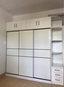 森普頓衣柜家用臥室推拉門(mén)柜子簡(jiǎn)約衣櫥儲物大衣柜 三門(mén) 200三門(mén)主柜+頂+邊柜長(cháng)240高240 時(shí)尚線(xiàn)條（免漆板） 曬單實(shí)拍圖