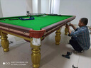 星加坊中式黑八九尺臺球桌標準型金腿桌球臺金配豪華版黑8自動(dòng)回球 曬單實(shí)拍圖