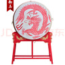 御馬（YU MA）1米龍鼓牛皮大堂鼓中國紅鼓景區(qū)立式鼓道具鼓戰(zhàn)鼓可定制 曬單實(shí)拍圖
