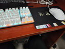 狼蛛F3287 87鍵盤游戲機械F87三模鍵盤無線G87平板筆記本臺式學(xué)生辦公rkr87情侶pro禮物電競游戲辦公 白色無線三模鍵盤+白三模鼠標 紅軸 曬單實拍圖