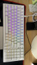 新盟X98PRO机械键盘蓝牙无线2.4G三模/有线单模RGB背光全键热插拔轴Gasket结构游戏办公 白色-有线单模-RGB热插拔【白玉轴】 实拍图