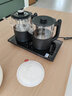 暢茶智能全自動(dòng)上水電熱水壺茶臺茶桌嵌入保溫一體燒水壺雙加水功夫茶燒水器泡茶煮茶壺大容量茶具套裝 1.5L 黑色【燒水壺+煮茶壺】20X37CM 曬單實(shí)拍圖