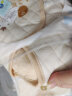 人之初新生儿衣服0-3个月纯棉保暖婴儿内衣和尚服套装秋冬季秋衣加厚初生衣服 黄色（两用裆款） 59cm 实拍图