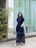 帝弗·潤馳2025新款復古新中式連衣裙女收腰春季國風(fēng)盤(pán)扣馬面裙長(cháng)款 藏青色 2XL 曬單實(shí)拍圖