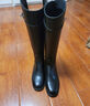 百麗（Belle）厚底增高騎士靴女時(shí)尚百搭長(cháng)筒靴B2160DG4預售 黑色 39 (245mm) 曬單實(shí)拍圖