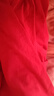 仕樂(lè )純棉男跨欄背心健身內衣全棉打底運動(dòng)背心白色大碼本命年大紅色 大紅 3XL 曬單實(shí)拍圖