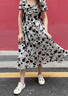 鳳蝶兒新款連衣裙女裝2022年夏季新品韓版溫柔氣質(zhì)顯瘦碎花裙長(cháng)裙子女夏 花色 中長(cháng)款連衣裙 S 曬單實(shí)拍圖