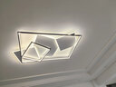 燈宴客廳燈吸頂燈led長方形北歐燈具套餐現(xiàn)代簡約大氣客廳大燈主燈飾 白+黑105cm/15-30平方/無極遙控 曬單實(shí)拍圖