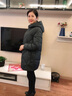 俞兆林中老年女裝中長款羽絨服女媽媽裝冬裝老人棉襖外套大碼奶奶棉衣服 QL-1962 灰綠色【棉服】  加厚 XL 【建議105-120斤左右】 曬單實拍圖