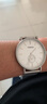 時(shí)光一百（TIME100）情侶款時(shí)尚簡(jiǎn)約小三針?shù)摼W(wǎng)帶石英男表休閑腕表石英表男款 鋼色 曬單實(shí)拍圖