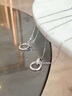 中國黃金（CHINA GOLD）925銀莫比烏斯環(huán)項鏈情侶一對男女輕奢小眾個(gè)性吊墜飾品生日禮物 莫比烏斯環(huán)項鏈【情侶款】+品牌禮盒 曬單實(shí)拍圖