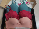 KJ半杯少女生小胸聚攏內衣無(wú)鋼圈顯大平胸專(zhuān)用文胸罩套裝 香檳色套裝 36/80（AB通用） 曬單實(shí)拍圖
