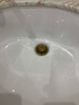 康恩衛浴銅仿古下水器彈跳式臺盆洗臉盆復古面盆帶溢水口洗手盆去水器 仿古小蓋有溢水口 曬單實(shí)拍圖