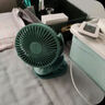 艾美特usb夾式充電風(fēng)扇小型靜音辦公室桌上宿舍便攜臺式迷你桌面1件裝 杏梨白【直插款】  升級5扇葉 曬單實(shí)拍圖
