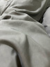 意尔嫚 110g加厚抗菌磨毛四件套床上用品4件套件1.5/1.8米床双人被套被罩200*230cm床单枕套 浅灰 实拍图