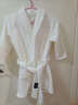 麥希爾兒童浴袍吸水速干非純棉浴衣寶寶男女童加厚保暖秋冬季珊瑚絨睡袍 【秋冬款】白色-兒童法蘭絨浴袍 M 建議身高90-110cm 曬單實(shí)拍圖
