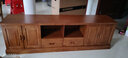 麗馨景中式實(shí)木電視柜客廳影視柜大戶(hù)型2.4米高款家用農村電視機地柜 2米【胡桃色】 曬單實(shí)拍圖