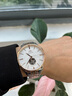 上海（SHANGHAI）手表男國產(chǎn)自動機械表 天山子系列露擺男士防水透底鋼帶腕表S8928 玫金黃面【露擺山巖紋】 曬單實拍圖